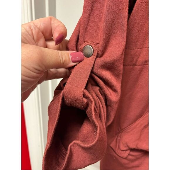 Torrid Rust Sift Sweatshirt Style Hooded Barn Jacket sz 2X EUC - Picture 6 of 9